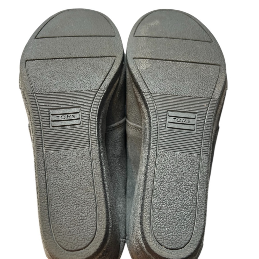 TOMS Women’s size 9.5 Kala wedge desert ankle boots in forged grey suede - Picture 7 of 9